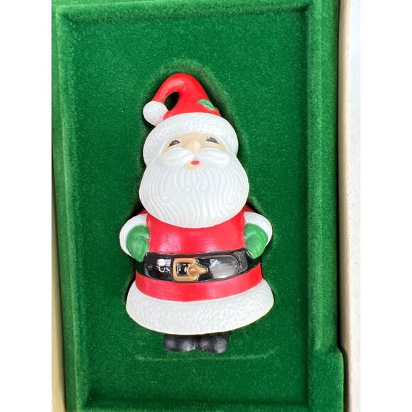 1982 Hallmark Keepsake Ornament Ceramic Santa Claus Vintage - Picture 1 of 6